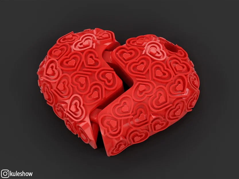 Móc khóa trái tim Flexible Heartbreak in 3D độc đáo - Image 3
