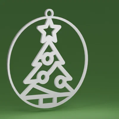 Mô hình cây thông Noel 04 trong quả cầu trang trí