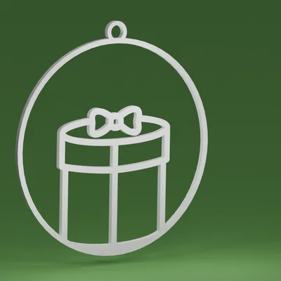 Quà Giáng sinh bên trong quả cầu (Đồ trang trí cây thông Noel)