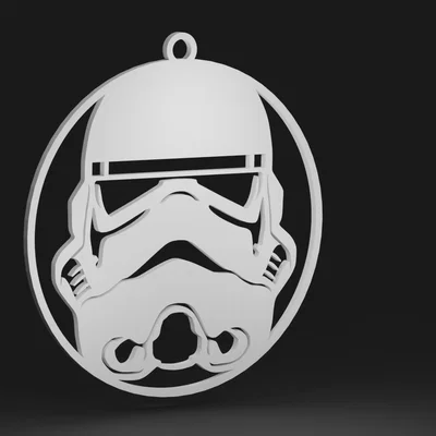 Mô hình Storm Trooper trong quả châu (Đồ trang trí cây thông Noel)