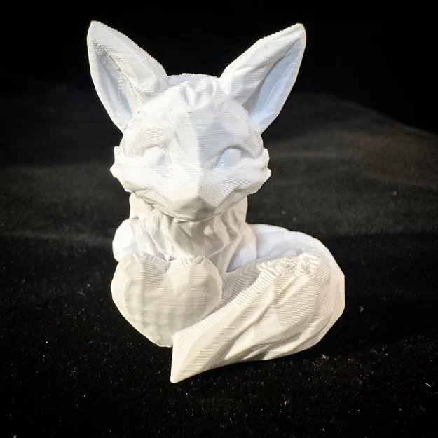 Mô hình LowPoly Love Fox - Món quà tình yêu in 3D dễ thương - Image 2