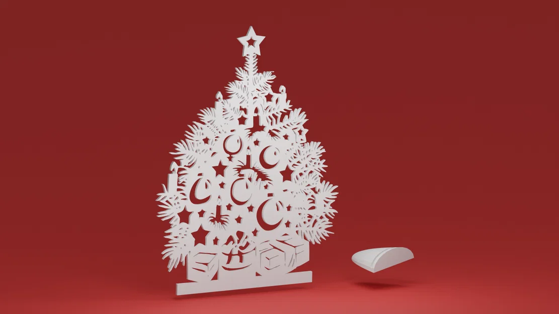 Cây thông Noel kèm đế trưng bày tùy chỉnh (Đồ trang trí Giáng sinh) - Image 1