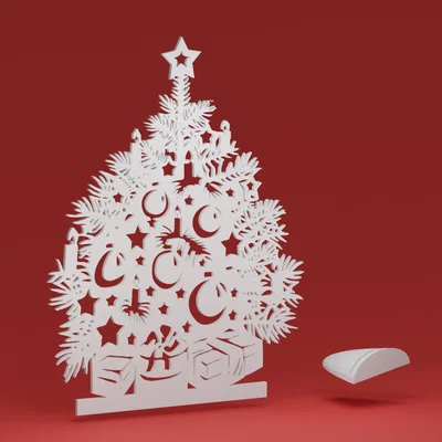 Cây thông Noel kèm đế trưng bày tùy chỉnh (Đồ trang trí Giáng sinh)