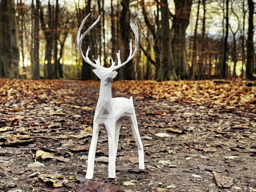 Holiday Christmas Deer - Mô hình tuần lộc phong cách Low Poly - Image 2
