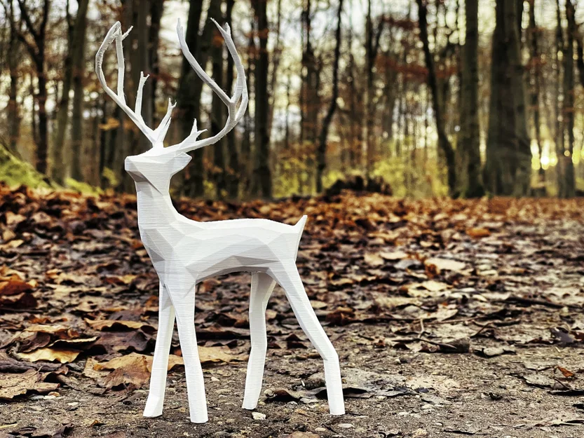 Holiday Christmas Deer - Mô hình tuần lộc phong cách Low Poly - Image 4