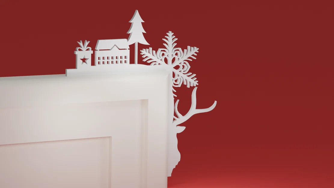 Góc viền cửa Giáng Sinh 07 (đồ trang trí Noel) - Image 1