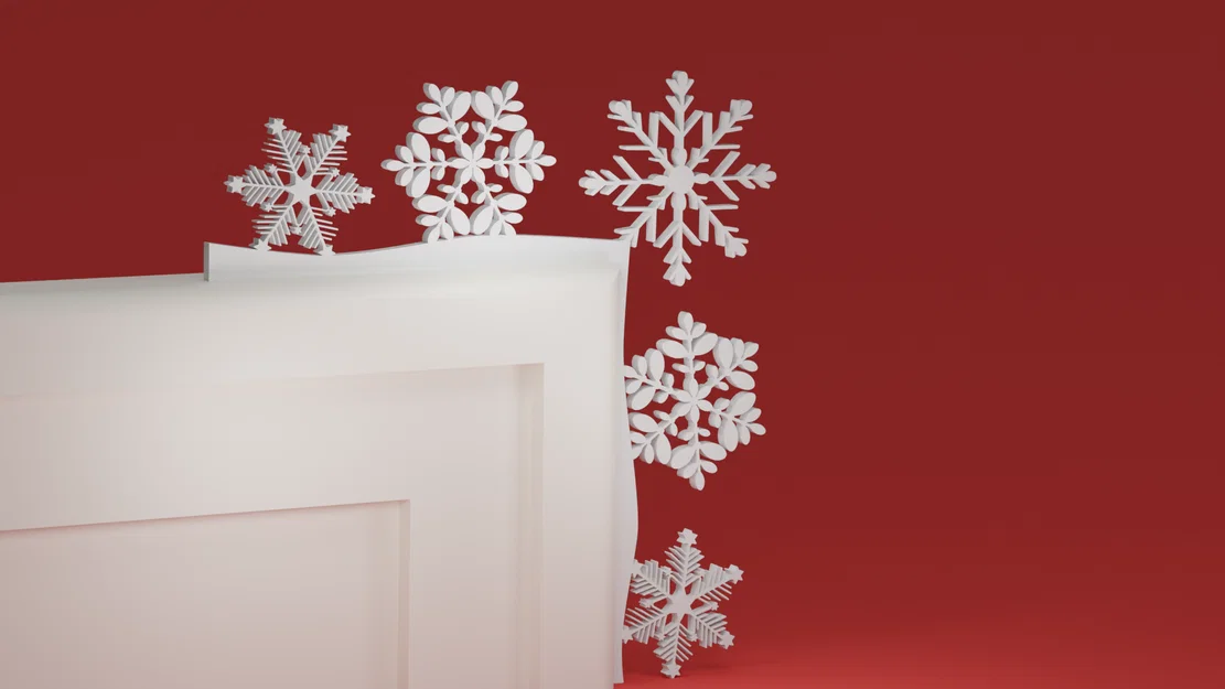 Góc viền cửa Giáng Sinh 09 - Bông tuyết (đồ trang trí Noel) - Image 1