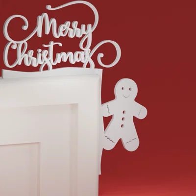 Góc viền cửa Noel 12 - Gingerman (đồ trang trí Giáng Sinh)