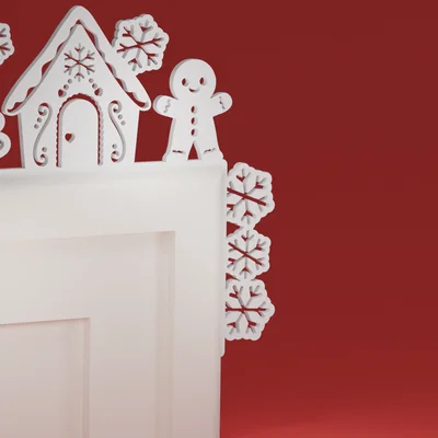 Góc viền cửa Noel 16 - Gingerman (đồ trang trí Giáng Sinh)
