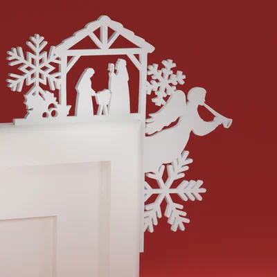 Góc Viền Cửa Giáng Sinh 24 - Hang Đá Chúa Giêsu (Ornament)