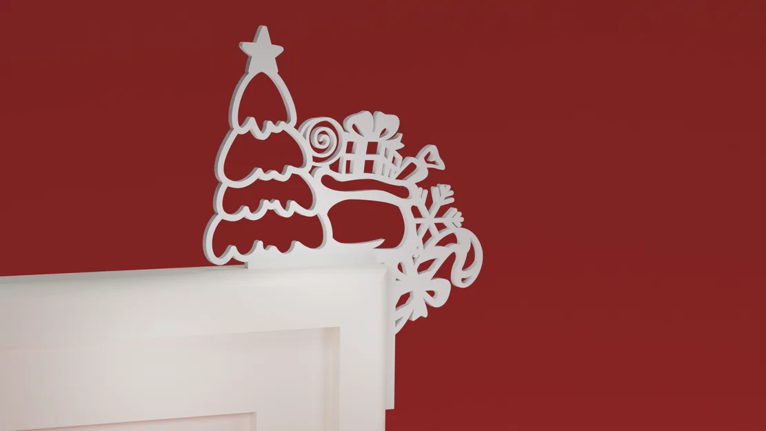 Góc Viền Cửa Noel 28 - Cây Thông & Quà (Christmas ornament) - Image 1