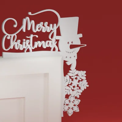 Góc viền cửa Noel 35 - Người tuyết (đồ trang trí Giáng Sinh)