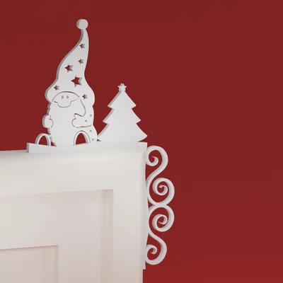 Góc viền cửa Noel 36 - Người Tuyết (đồ trang trí Giáng Sinh)