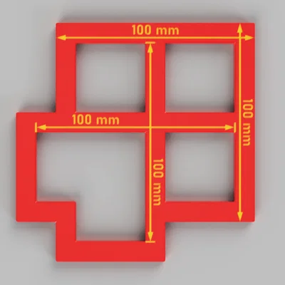 Công cụ calibrate kích thước 100mm (Califlower)