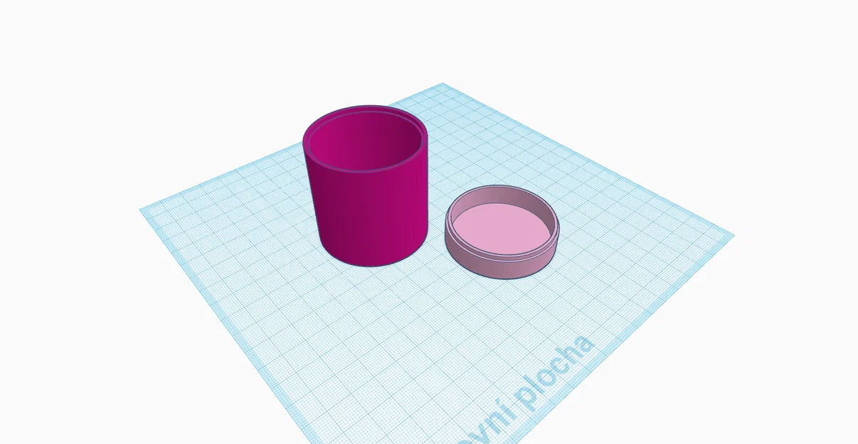 Hộp đựng đồ đa năng dáng tròn (Basic round box with lid) - File in 3D - Image 1