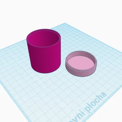 Hộp đựng đồ đa năng dáng tròn (Basic round box with lid) - File in 3D