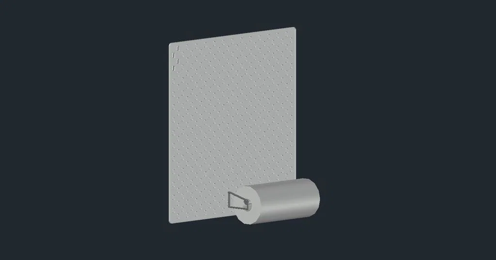 Giá treo khăn giấy tiện lợi cho bảng IKEA SKADIS - Image 2