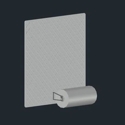Giá treo khăn giấy tiện lợi cho bảng IKEA SKADIS