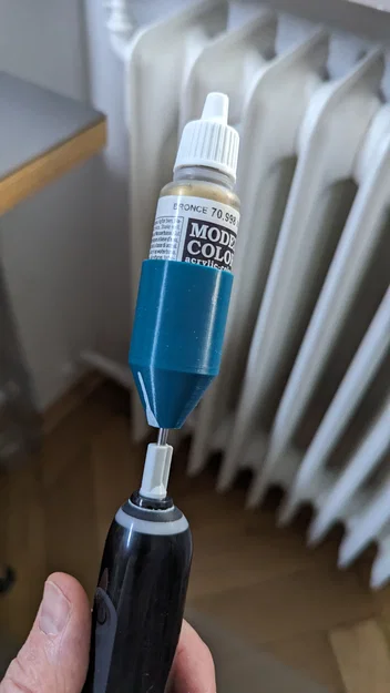 Đầu lắc sơn gắn bàn chải điện (Paint Shaker for electric tooth brush) - Image 2