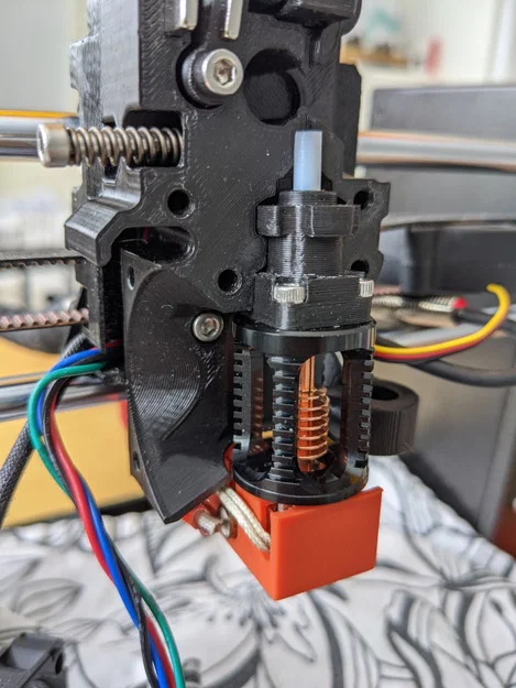 Ngàm gắn groove mount hotend Dragon cho MK3S+ - Image 1