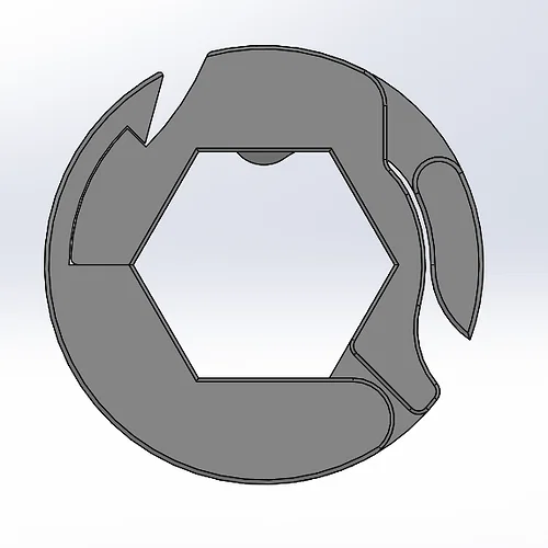 Vòng khóa Print-in-Place cho trục hex 0.5in (FRC) - Image 4