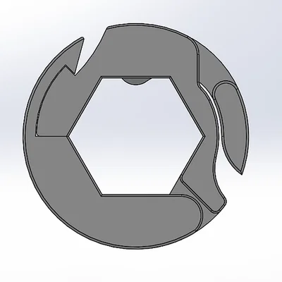 Vòng khóa Print-in-Place cho trục hex 0.5in (FRC)