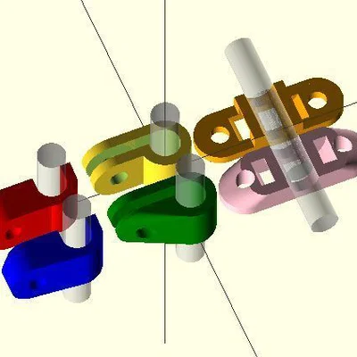 Kẹp dây cáp hoặc ống (Parametric)