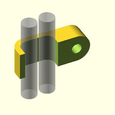 Kẹp dây cáp hoặc ống (Parametric)