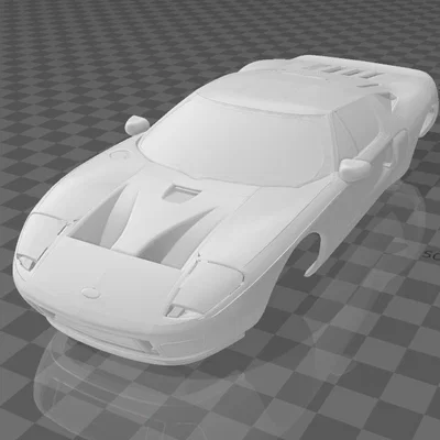 Mô hình xe đua 3D Ford GT 2005 (Open Z 98mm) cực đẹp