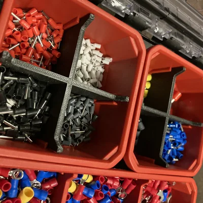 Vách ngăn nhựa phân loại linh kiện cho hộp Milwaukee Packout