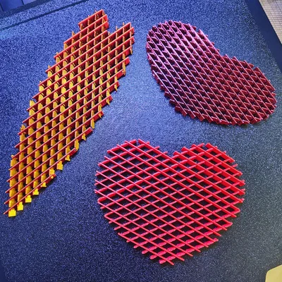 Flexi Squeeze Heart - Mẫu Đồ Chơi Fidget Trái Tim In 3D Độc Đáo