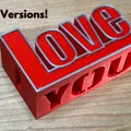I Love YOU. Bạn và tôi cắt từ chữ Love - Thumbnail 1