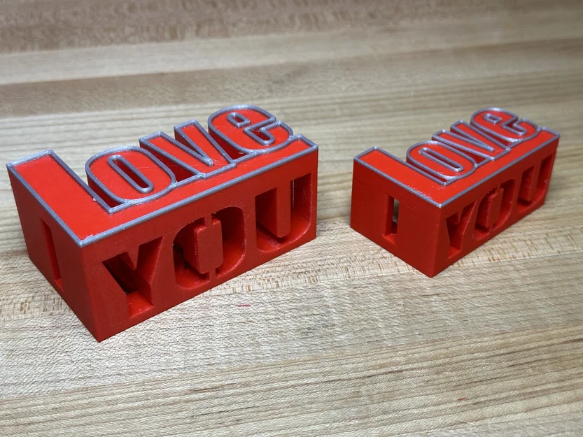 I Love YOU. Bạn và tôi cắt từ chữ Love - Image 3