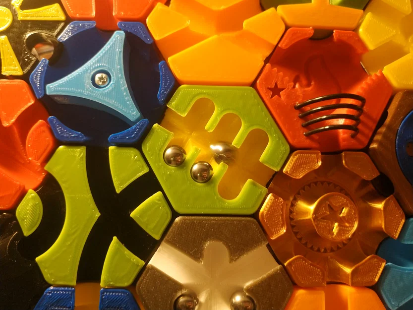 Mảnh ghép 6 lỗ (6 holes tile) cho trò chơi board game Hextraction - Image 1