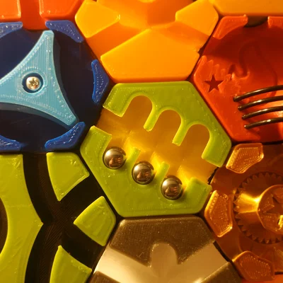 Mảnh ghép 6 lỗ (6 holes tile) cho trò chơi board game Hextraction