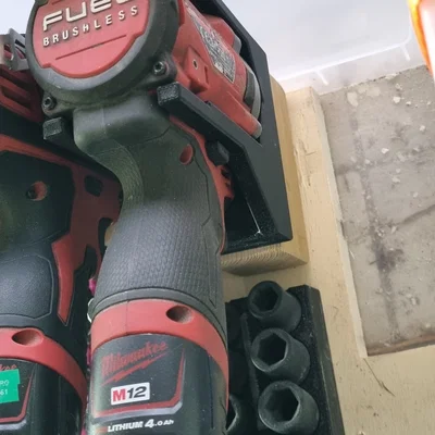 Giá treo Milwaukee M12 FIWF12 0.5inch impact driver (gắn ngang/dọc)