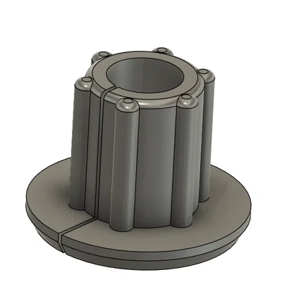 Nút bịt luồn dây Starlink qua tường (Wall Grommet) in 3D