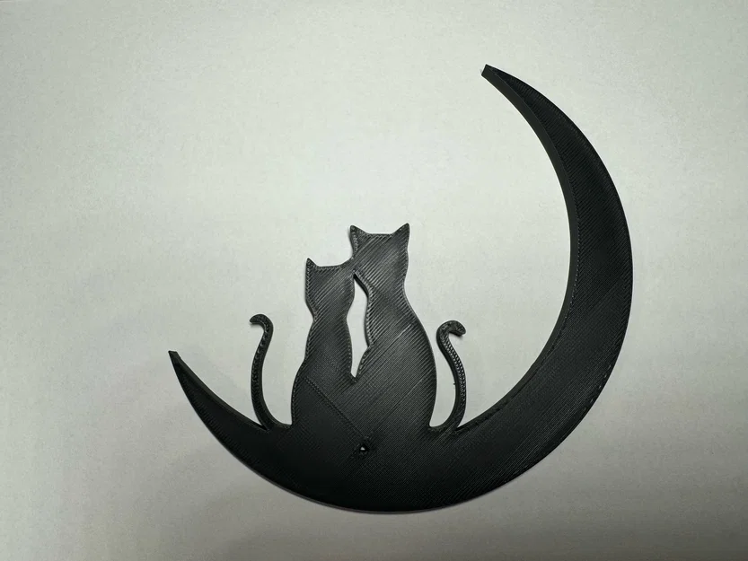 Mô hình 3D mèo trên mặt trăng (Moon cat) trang trí độc đáo - Image 1