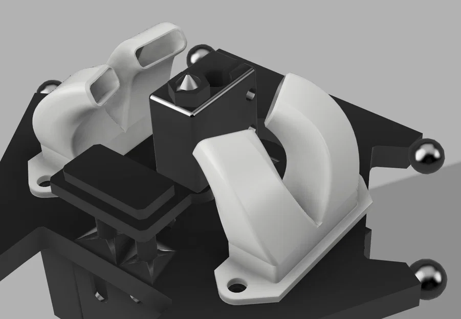 Ống dẫn gió kép cho FLSUN Super Racer (Double Fan Duct) - Image 1