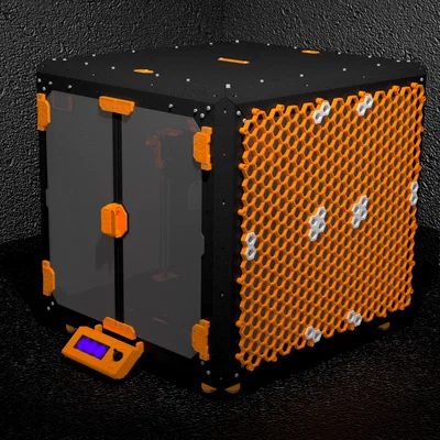 Vách lưu trữ Honeycomb cho Original Prusa Enclosure (Original Prusa Enclosure Honeycomb Storage Wall)