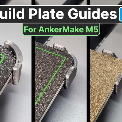 Guide canh tấm PEI build plate bo góc/vuông cho AnkerMake M5