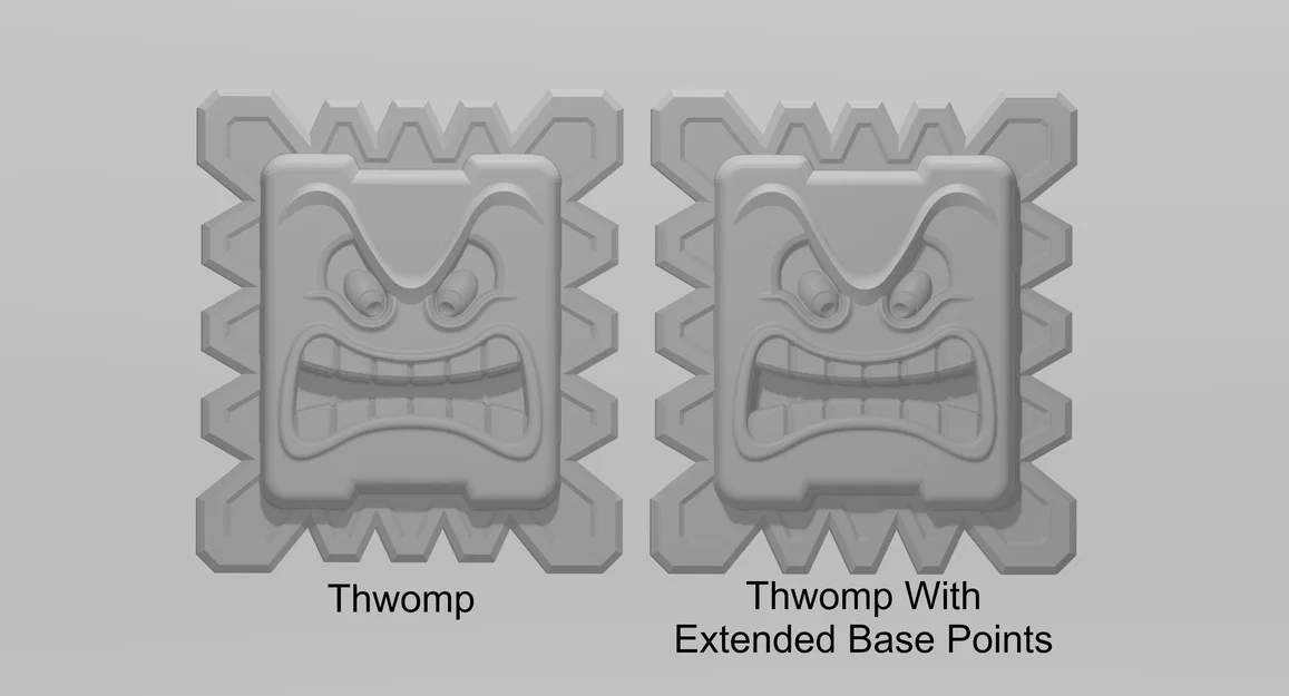 Mô hình Thwomp từ Mario và khuôn đúc bê tông - Image 2