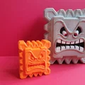 Mô hình Thwomp từ Mario và khuôn đúc bê tông - Thumbnail 3