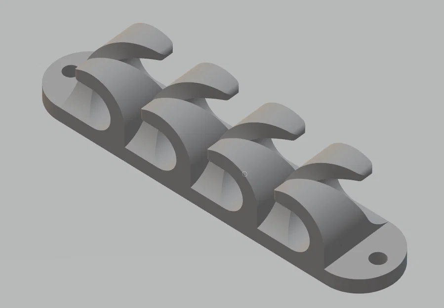 Kẹp giữ dây cáp 3D có lỗ bắt vít chắc chắn (Cable holder) - Image 1