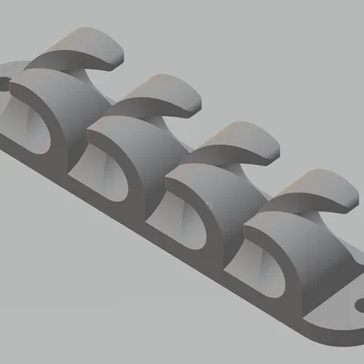 Kẹp giữ dây cáp 3D có lỗ bắt vít chắc chắn (Cable holder)