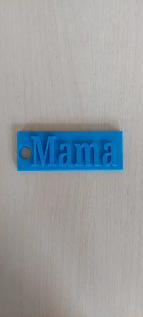 Móc khóa 3D chữ Mama - Món quà tặng ý nghĩa và dễ in - Image 3