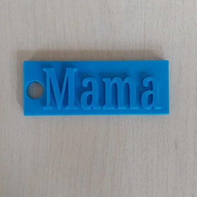Móc khóa 3D chữ Mama - Món quà tặng ý nghĩa và dễ in