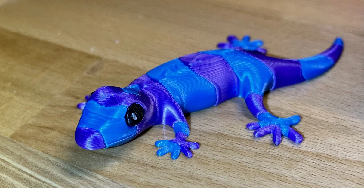 Mô hình thằn lằn đa sắc 3D (Striped Lizard) cho máy MK4 và MMU3 - Image 1