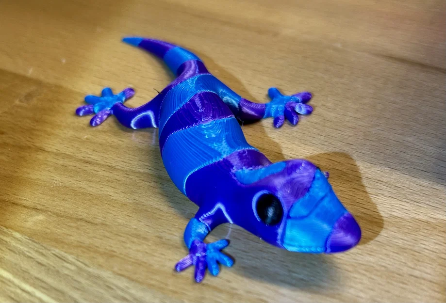 Mô hình thằn lằn đa sắc 3D (Striped Lizard) cho máy MK4 và MMU3 - Image 2