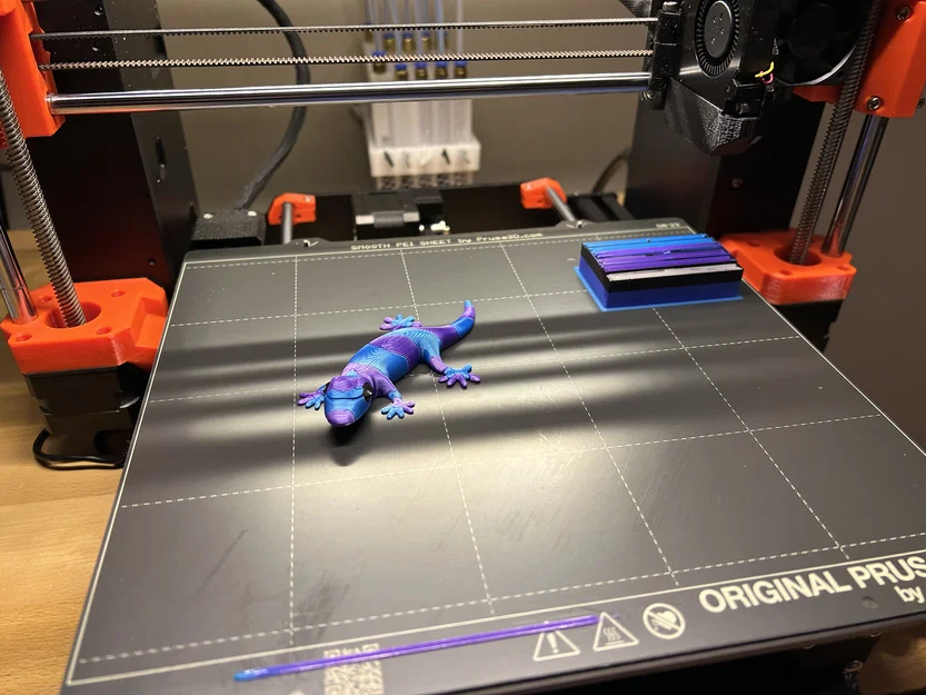 Mô hình thằn lằn đa sắc 3D (Striped Lizard) cho máy MK4 và MMU3 - Image 3
